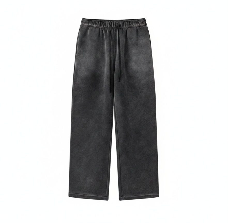 Culture Heavy Washed Dark Grey Loose Pants