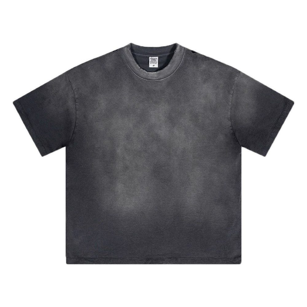 Футболка Street Culture Oversized Ripped Heavy Washed Black
