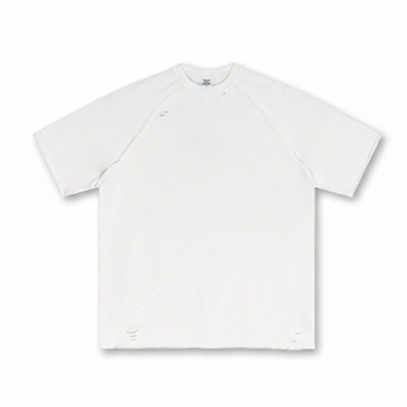 Футболка Street Culture Oversized Ripped White