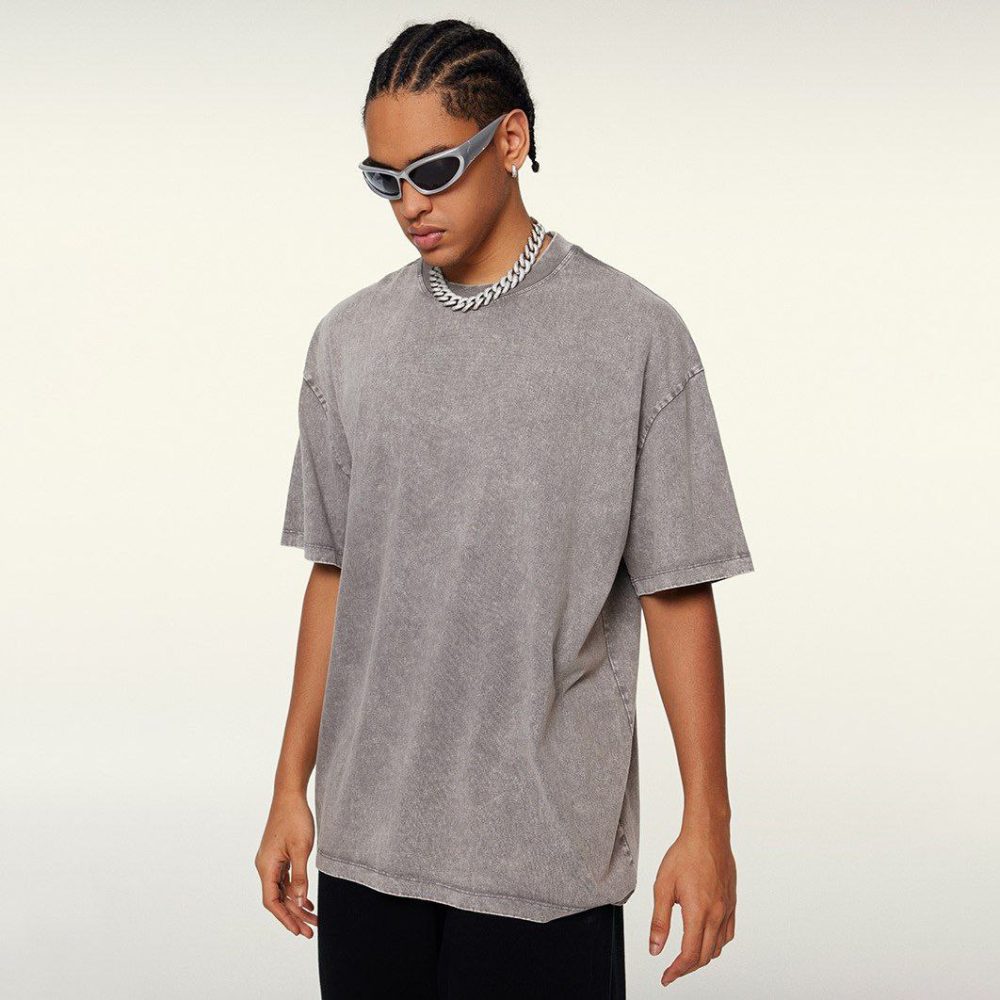 Футболка Street Culture Oversized Washed Light Grey
