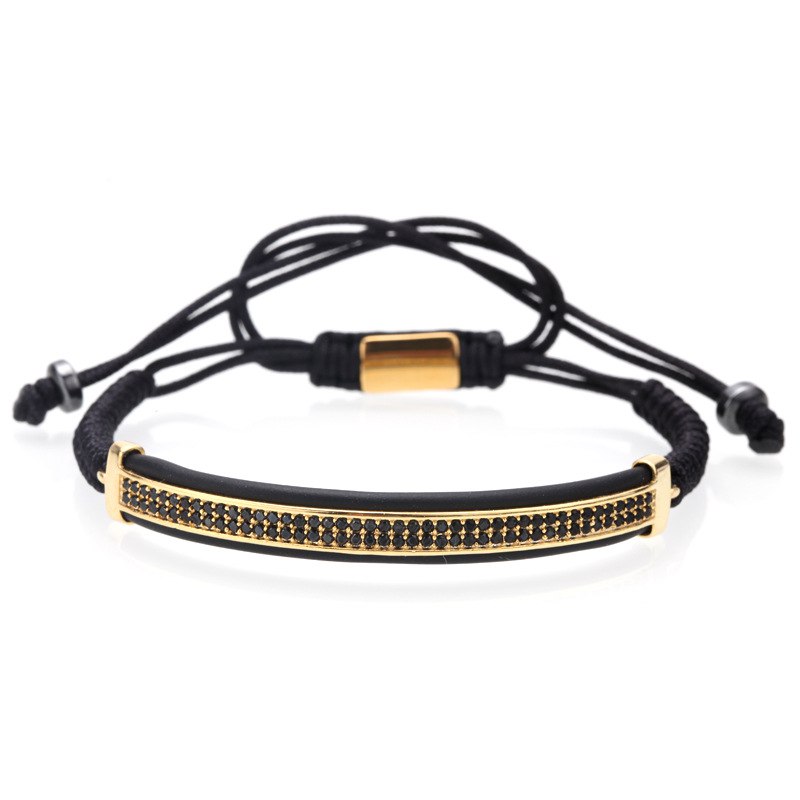 CZ Bar Bracelet "Gold"