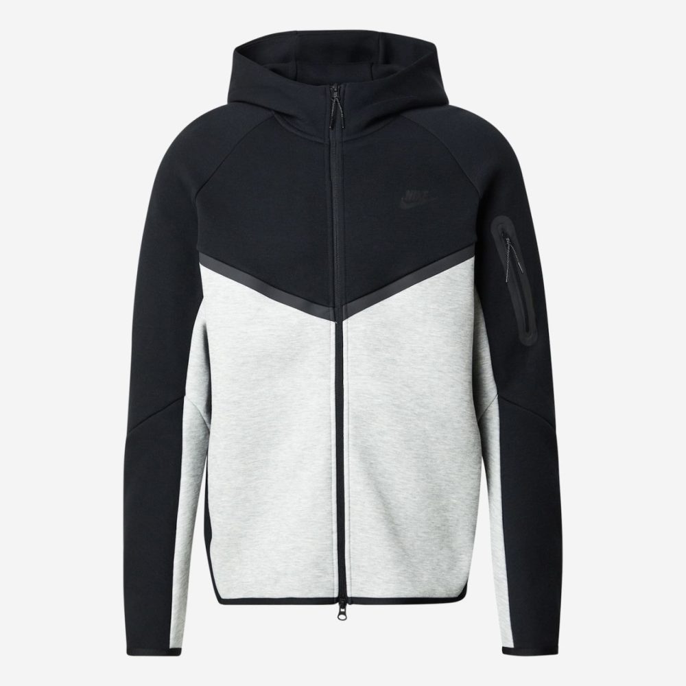 Nike Tech Fleece 3.0 Full-Zip Windrunner Hoodie Jacket "Black/Grey"