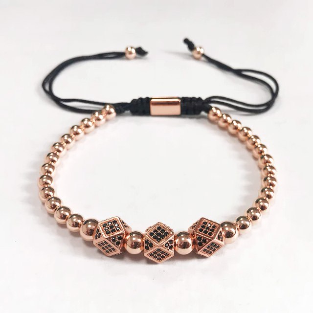 Imperial Bead Bracelet "Rose Gold"