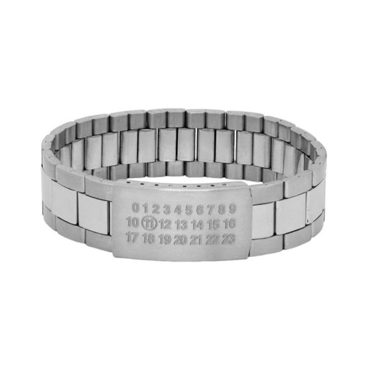 Maison Margiela Watch Strap Bracelet | Silver | Titanium Steel