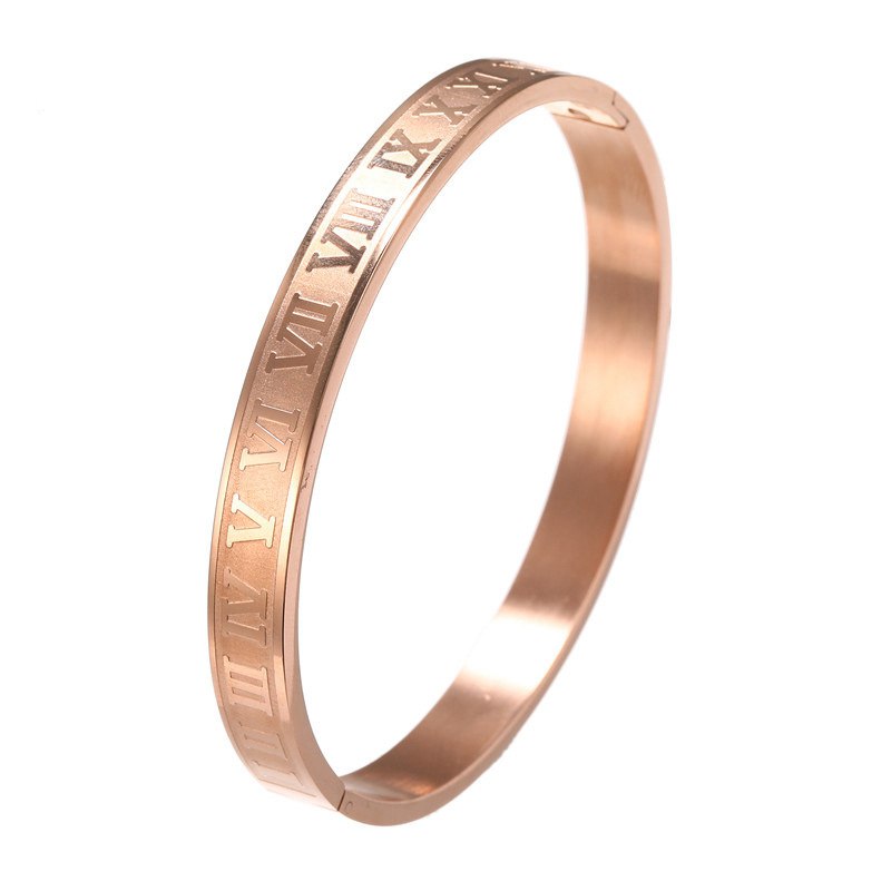 Roman Numerals Bracelet "Rose Gold"