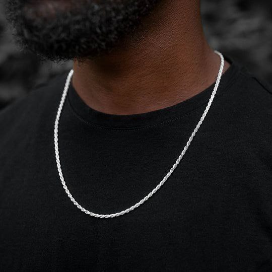 Rope Chain 55cm 3mm | Silver | Titanium Steel