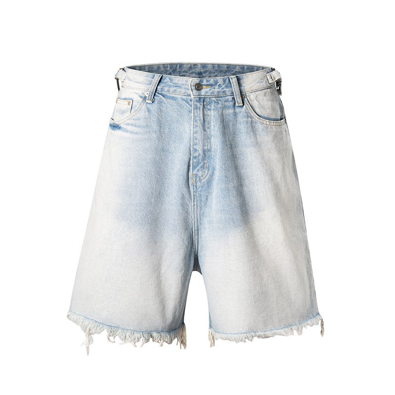 Шорты Baggy Washed Cropped Denim Blue Shorts