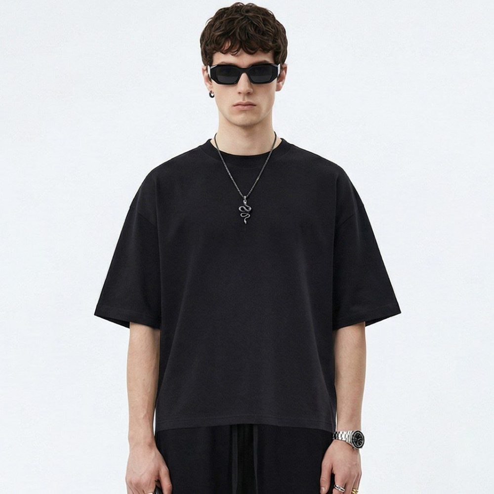 Футболка Street Culture Boxy Cropped укороченная чёрная