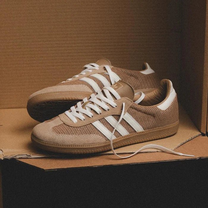 Adidas Samba OG Cotton Mesh Pack "Cardboard/Brown Desert/Chalk White" WMNS