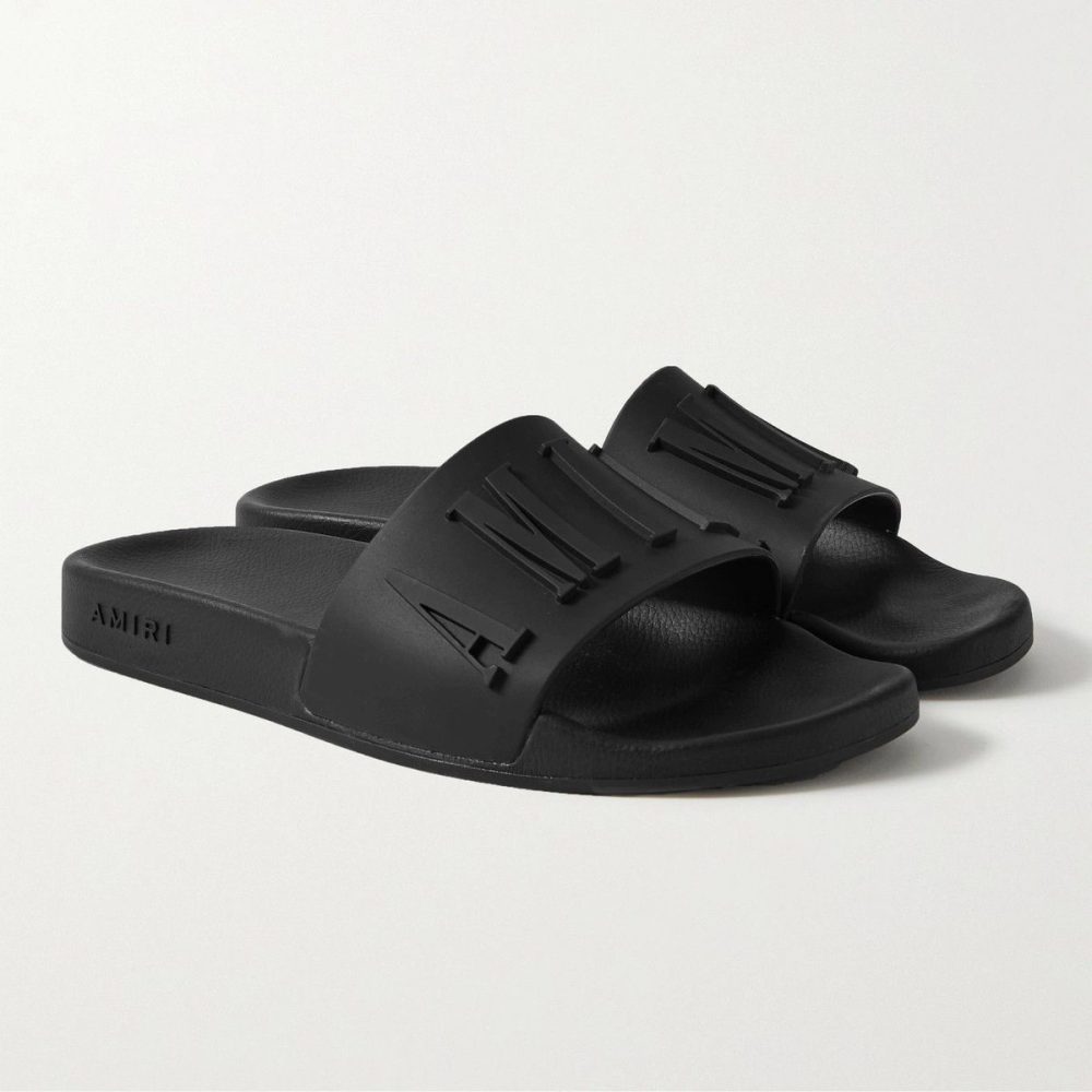 AMIRI Logo Slides - Black
