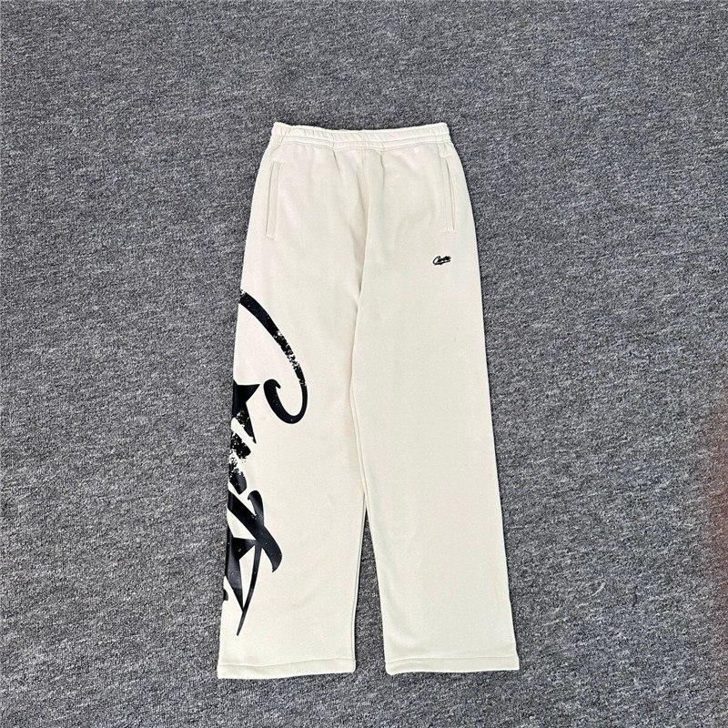 Corteiz Woosh Open Hem Sweatpants - Bone