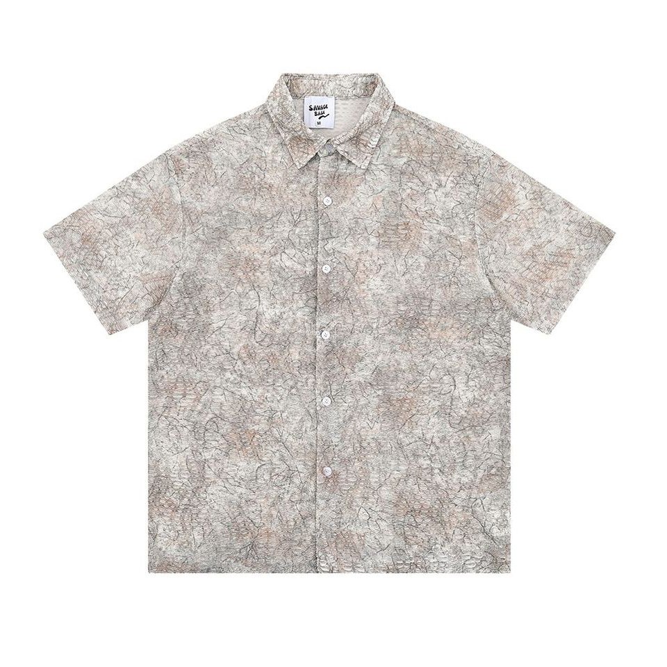Рубашка Savage Base Snake Pattern - Chalk/Mastic