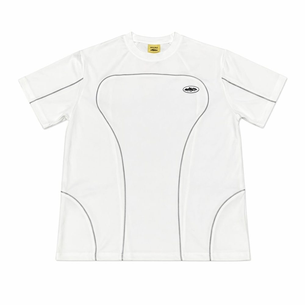Футболка Corteiz Reflective Stripes - White