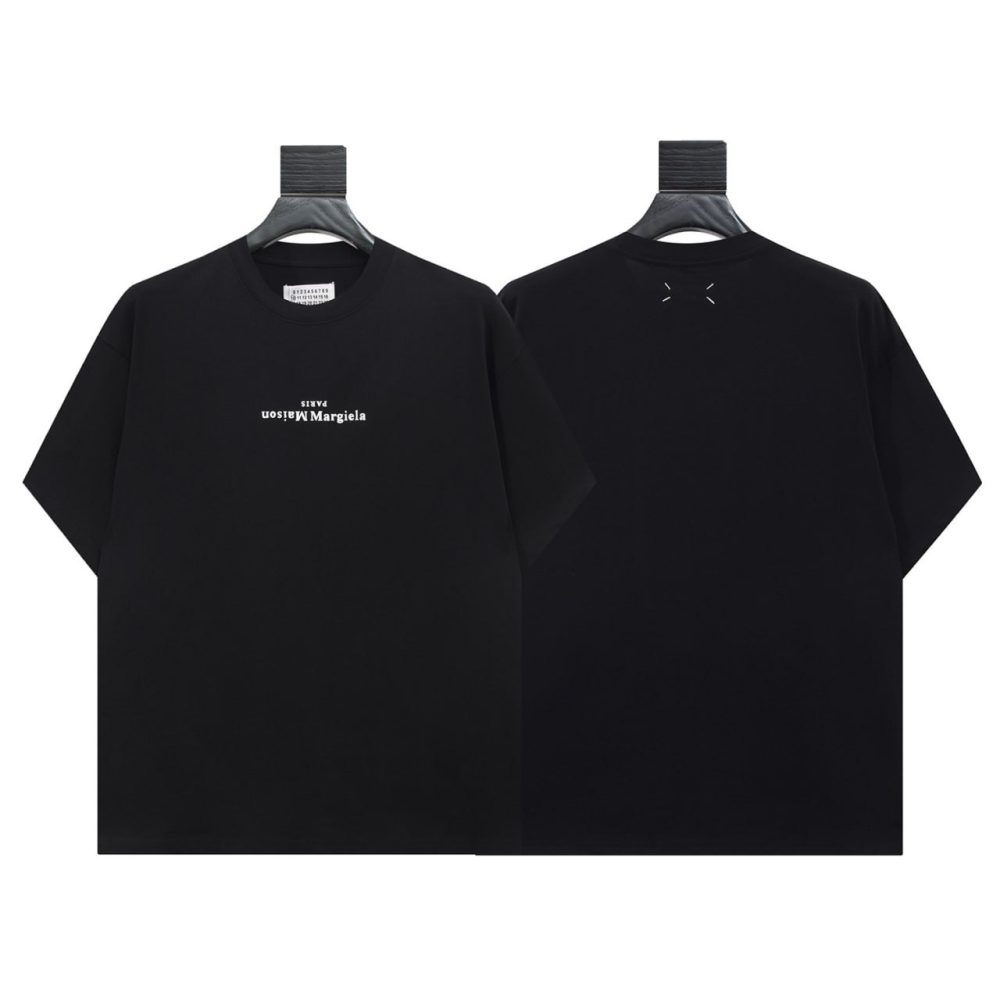 Футболка Maison Margiela Distorted Logo - Black