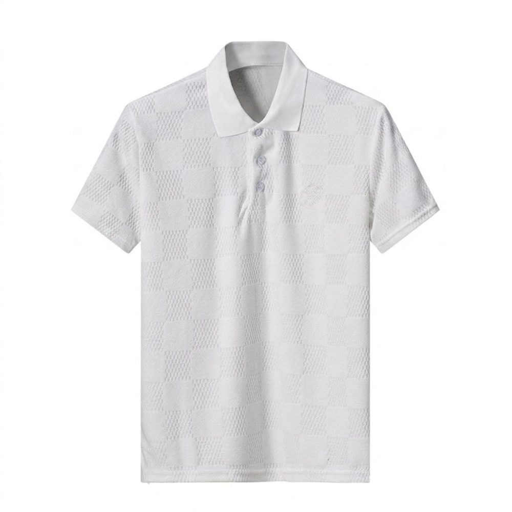 Футболка поло Louis Vuitton Checkered Monogram - White