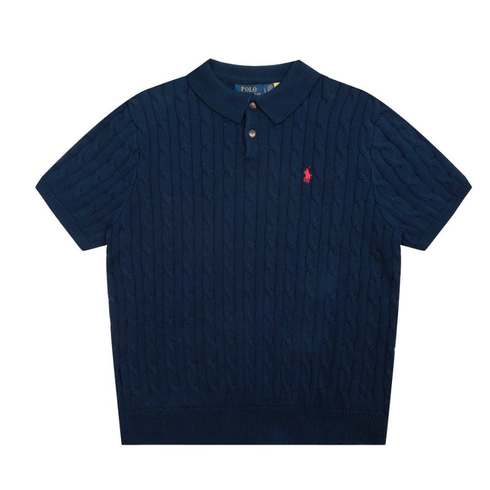 Футболка поло Polo Ralph Lauren Cable-Knit - Navy