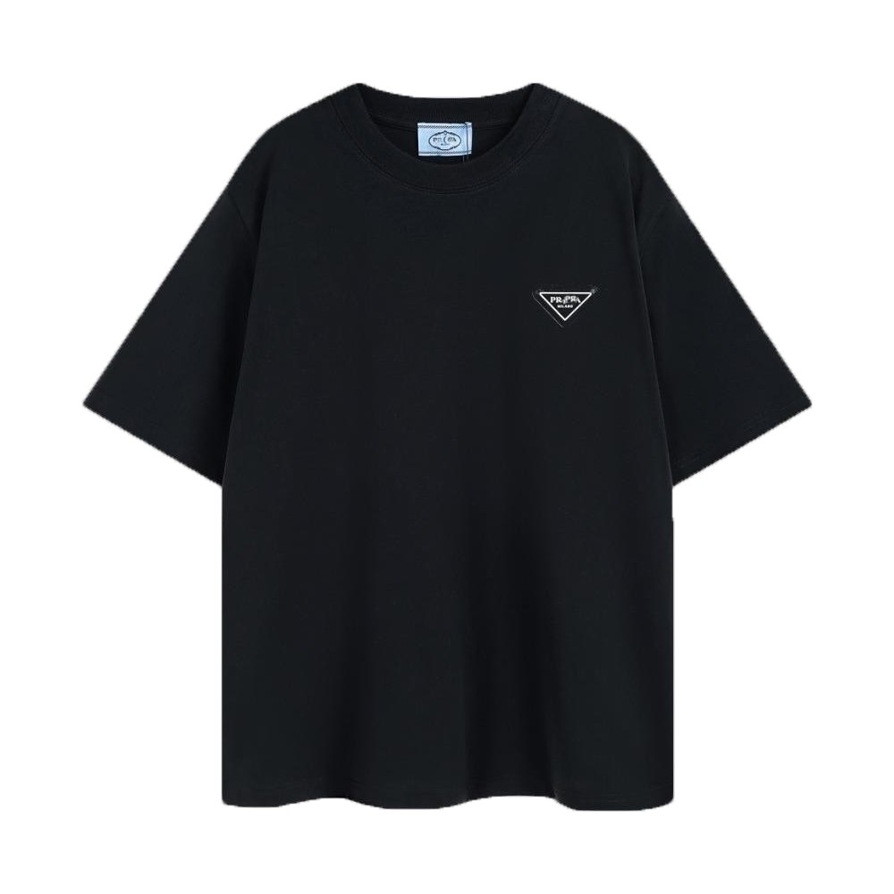 Футболка Prada Metallic Logo - Black