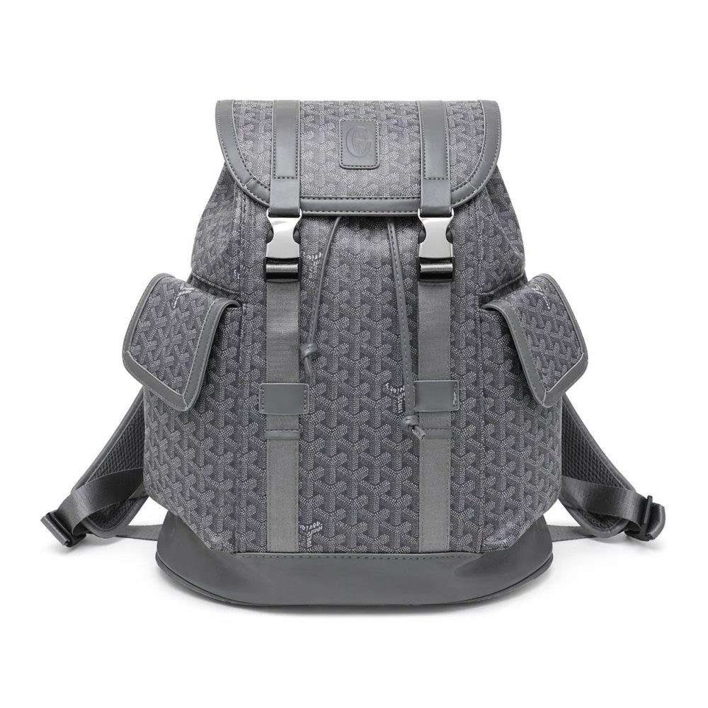 Goyard Monogram Multi Pocket Backpack - Grey