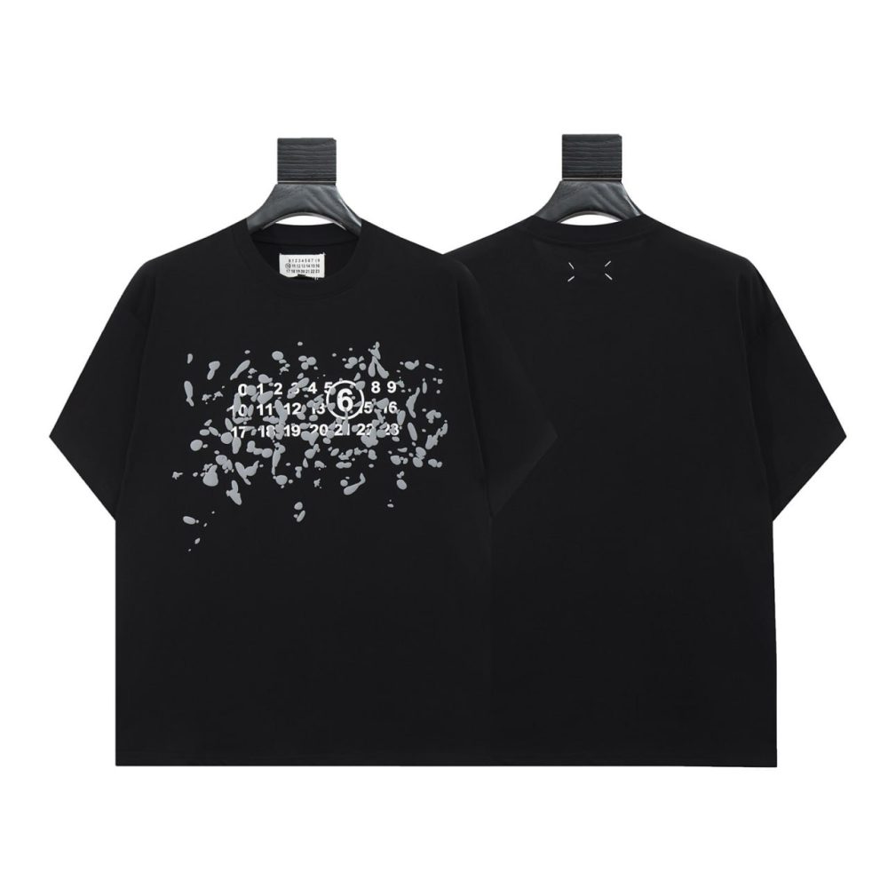 Футболка Maison Margiela Splatter Logo - Black