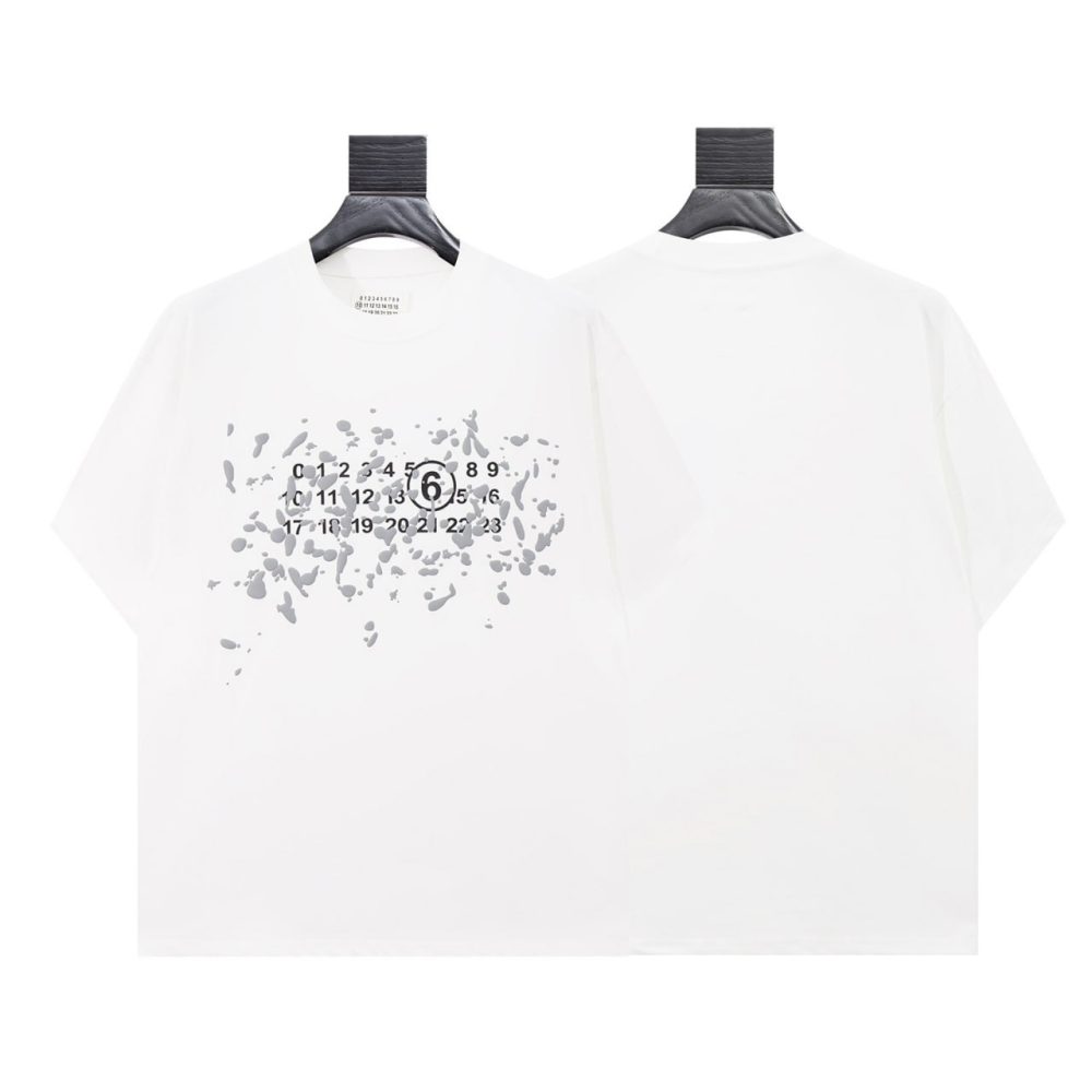 Футболка Maison Margiela Splatter Logo - White