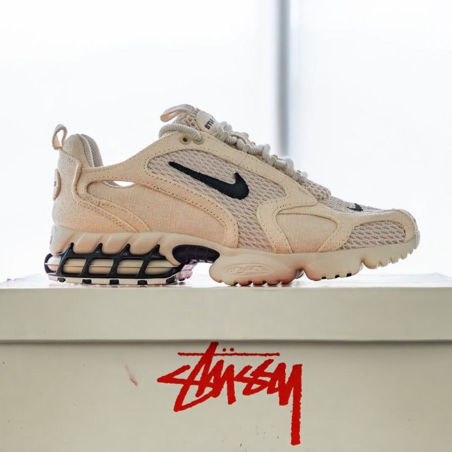 Nike Air Zoom Spiridon Cage 2 x Stussy "Fossil"