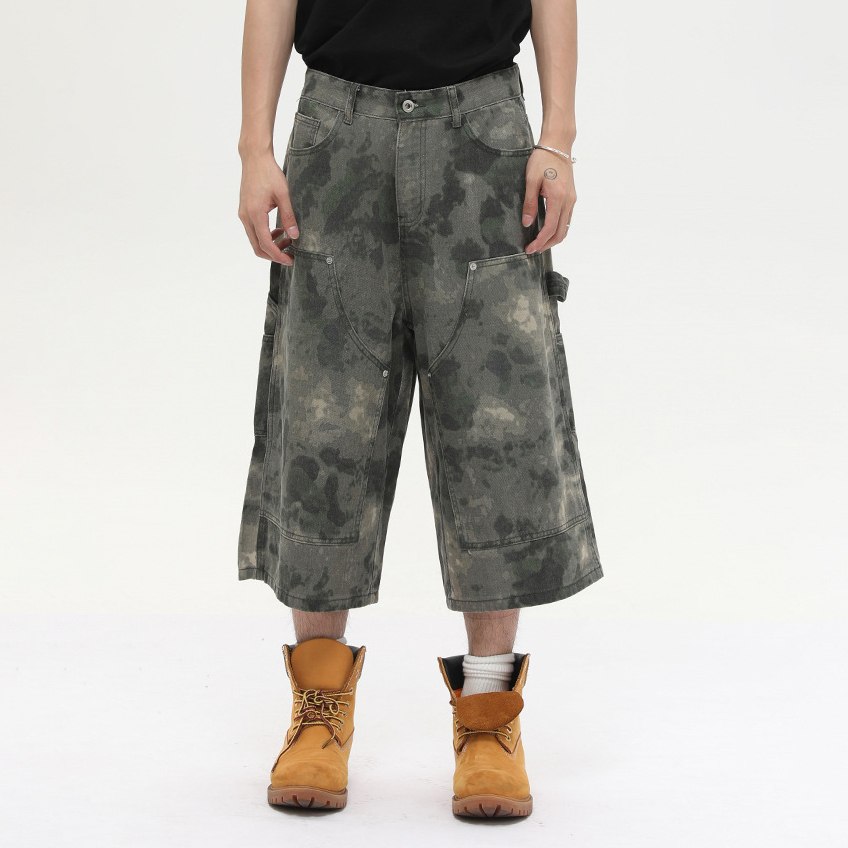 Шорты Оверсайз Длинные Багги UNISEX - Camo