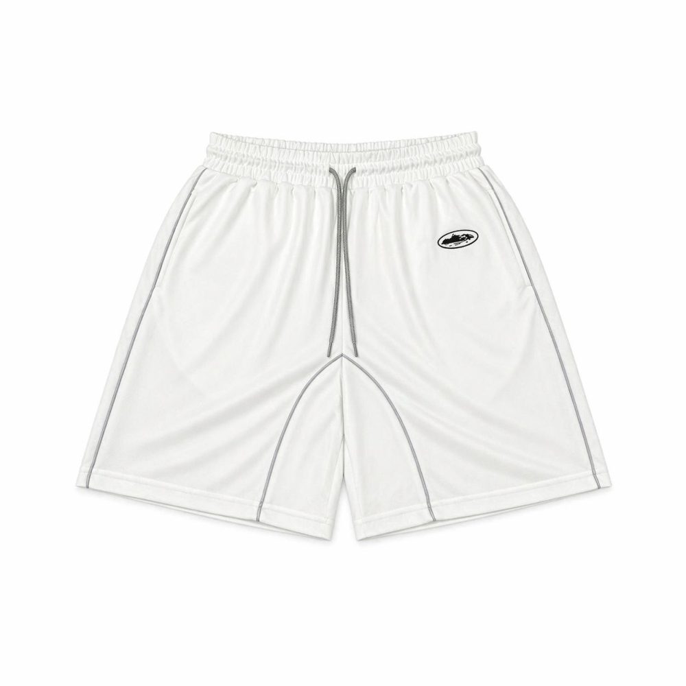 Шорты Corteiz Reflective Stripes - White (с дефектом)