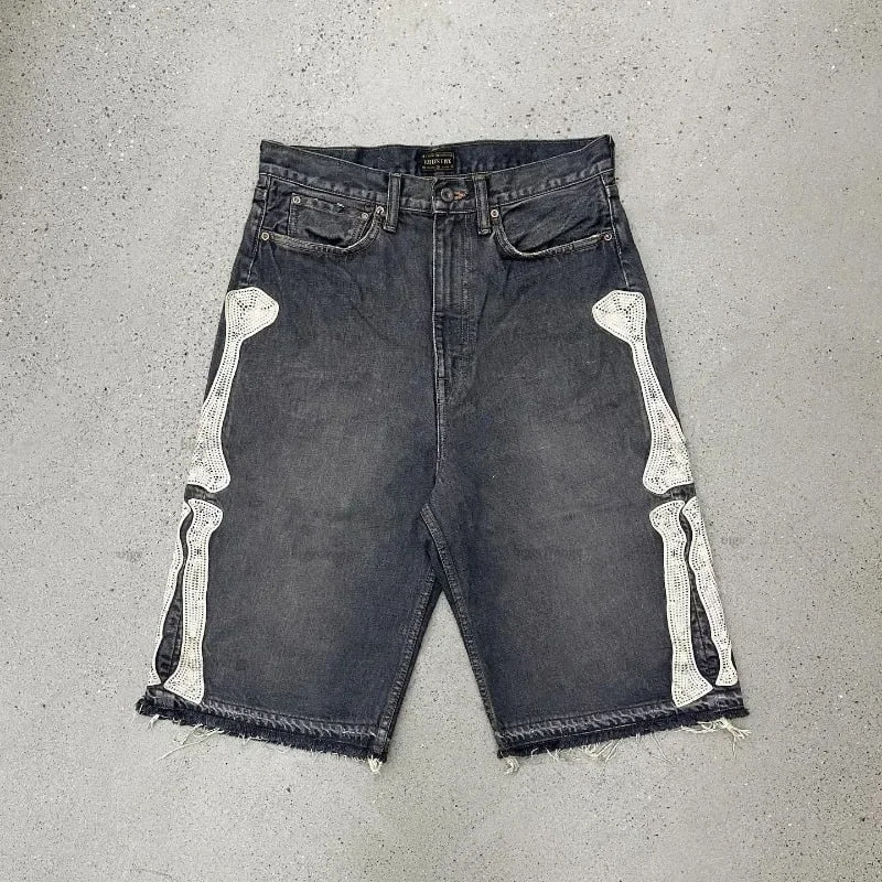 Шорты Kapital Bones Denim - Black