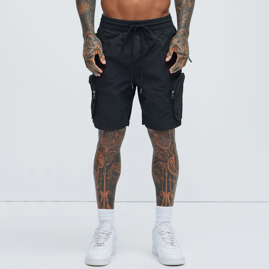 Шорты Nylon Cargo Shorts - Black