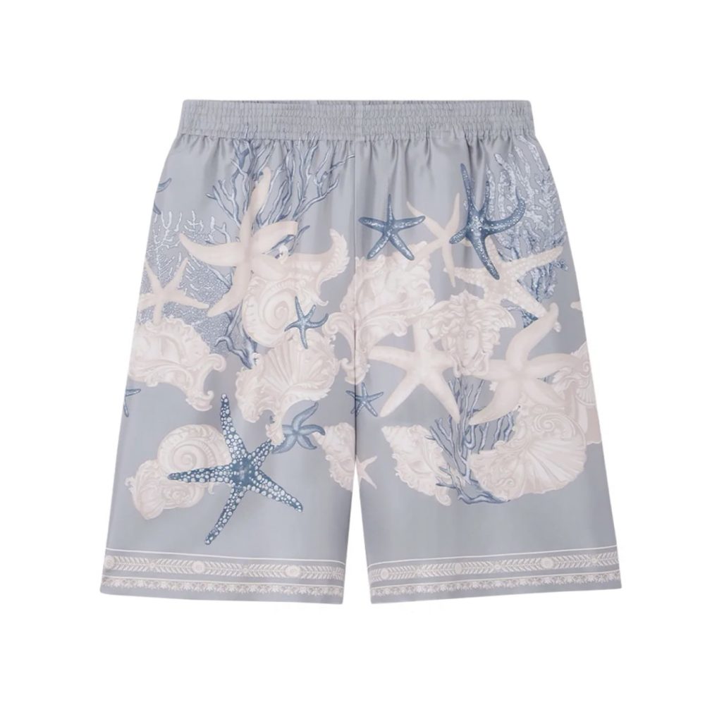 Шорты Versace Vacation Shorts - Cocrete Dusty Blue Bone