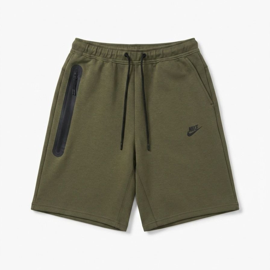 Шорты Nike Tech Fleece 2.0 - Olive