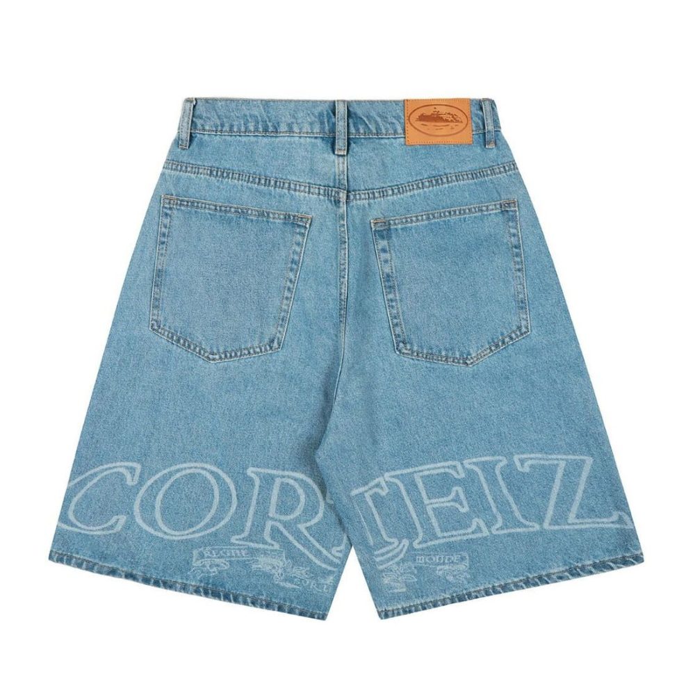 Шорты Corteiz Royale Letter Denim