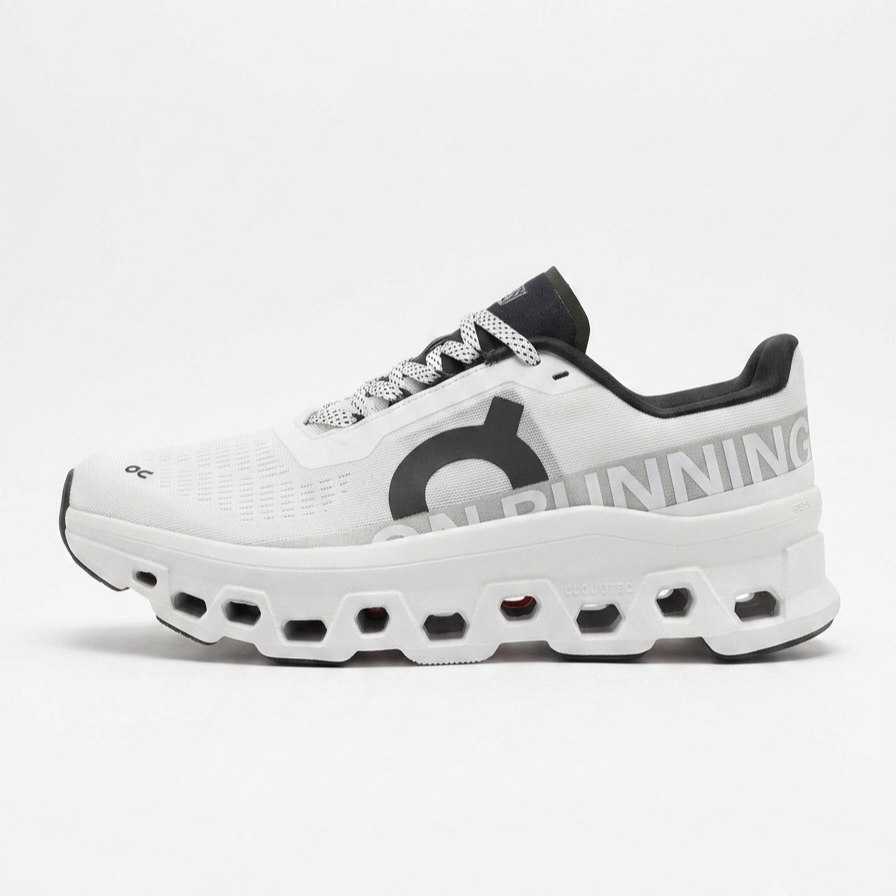 On Cloudmonster 2 - White/Black WMNS