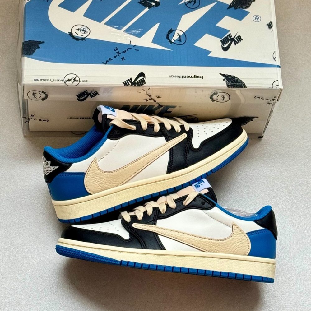 Nike Air Jordan Retro 1 Low x Travis Scott x Fragment